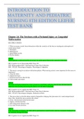 TEST BANK: INTRODUCTION TO MATERNITY AND PEDIATRIC NURSING 8TH EDITION LEIFER(PASSED)CHPTR 02 