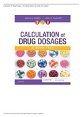 Calculation of Drug Dosages 11th Edition TEST BANK WITH QUESTIONS AND ANSWERS