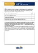 HIS-100 Topic Exploration Worksheet Complete