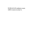 NURS-6512N midterm exam. 100% Correct Q And A.