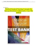 Test bank Medical-Surgical Nursing Concepts for Interprofessional Collaborative Care 9th Edition Test Bank - All Chapters | Complete Guide 2022