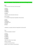A&P 1 101 Module 1 Exam 1 Questions and Answers-Portage Learning.docx