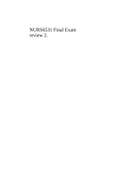NURS6531 Final Exam review 2.