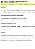 Exam (elaborations)20222023 NUR 1300 Chapter 1: Introduction to Medical-Surgical Nursing Practice Ignatavicius