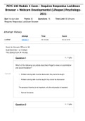 PSYC 140 Module 4 Exam - Requires Respondus LockDown Browser + Webcam Developmental (Lifespan) Psychology- 2021