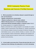 HESI Community Health Exams Bundle Pack Questions and Answers (2022/2023) (Verified Bundle)