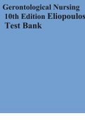 Gerontological Nursing 10th Edition Eliopoulos Test Bank/.Gerontological Nursing 10th Edition Eliopoulos Test Bank
