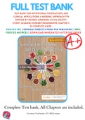 Test Bank For Nutritional Foundations and Clinical Applications A Nursing Approach 7th Edition By Michele Grodner; Sylvia Escott-Stump; Suzanne Dorner 9780323544900 Chapter 1-20 Complete Guide .
