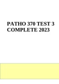 PATHO 370 TEST 3 COMPLETE 2023