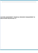 C428 PRE-ASSESSMENT: FINANCIAL RESOURCE MANAGEMENT IN HEALTHCARE PKJCAttempt #1  