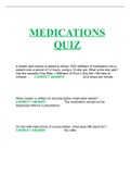 medications quiz 2023/ 2024