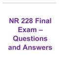 NR 228 Final Exam 2023- Questions and Answers